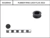 Lock rubber for Intube lock cylinder black, for eCRP Type3