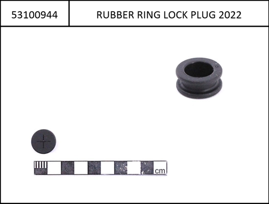 Lock rubber for Intube lock cylinder black, for eCRP Type3 