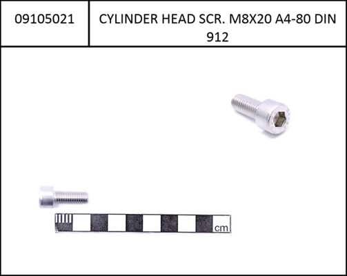 Motor screw Yamaha, 1 pcs 2022, for PW-X3 GC Interface, M8x20 