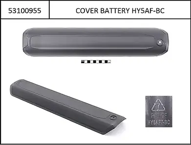 Haibike Battery Cover black, for PW-X3 i630Wh/i750Wh