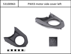 Motor Cover left Yamaha PW-X3 black, for PW-X3 i630Wh/i750Wh