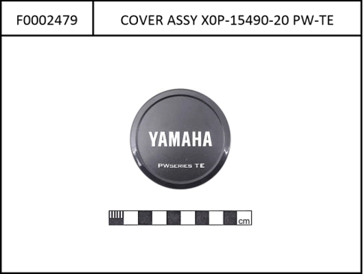 Yamaha Logo Bezel PW-TE, left 2019, Yamaha Logo white 