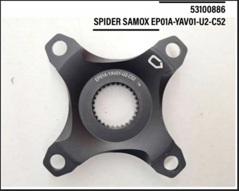 Yamaha Spider Samox black, for PW-SE/TE/ST, 52er offset