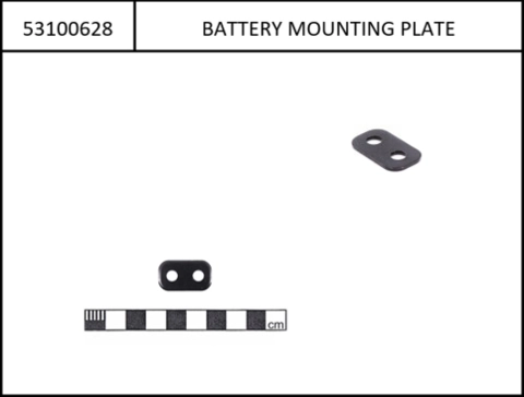 Mounting plates for Intube battery for upper and lower Skidplate screw