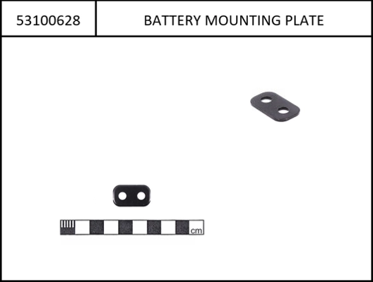 Mounting plates for Intube battery for upper and lower Skidplate screw 