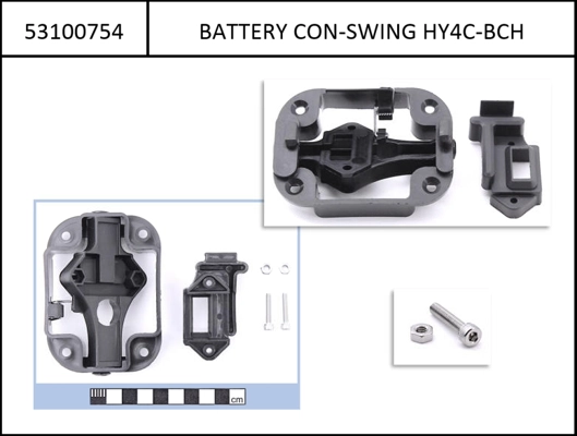 Yamaha Battery holder for Intube Battery black, for Yamaha PW-X2 i600Wh 