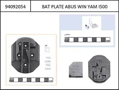 Yamaha lock plate 400/500Wh Battery Short