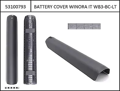 Battery cover Winora Intube i625Wh Sinus Mono black