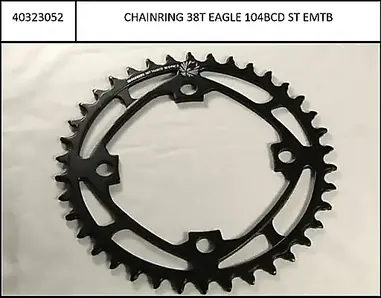 Chainring Haibike Components 38T Yamaha 2021 AllMtn 1, 2 and 6