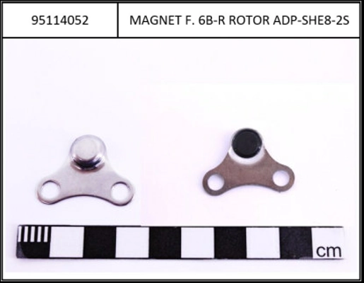 Universal rotor magnet for rotor with 6-hole mounting 