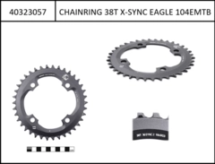 Chainring X-Sync2 38T 104mm Alloy 11/12-speed