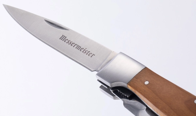 Messermeister Adventure Chef Folding Knife, Peeler Maple 