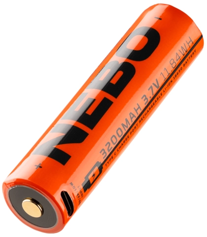 Nebo Rechargeable Battery 18650 3200 mAh