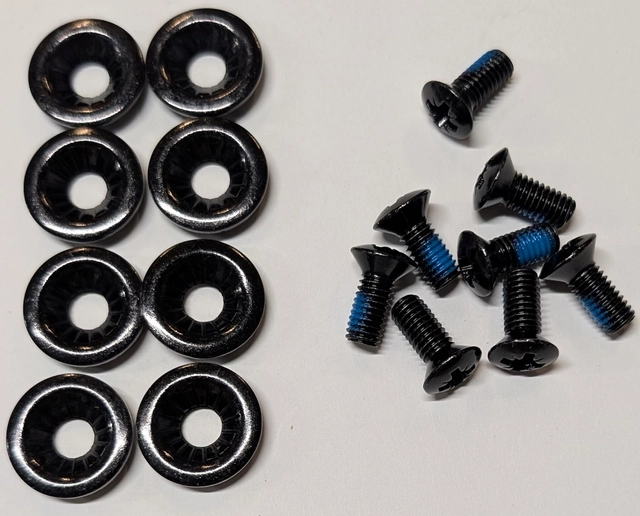 Nitro Screws+Washers M6x14 Standard Disc Black 