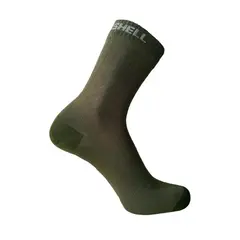 Dexshell Ultra Thin Crew sokk L Vanntett, olivengrønn