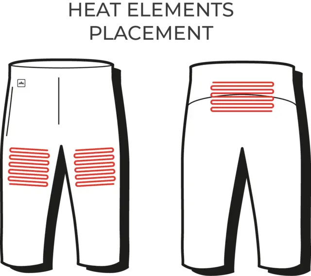 HeatX Heated Knee Pants 2021 XXL Black 