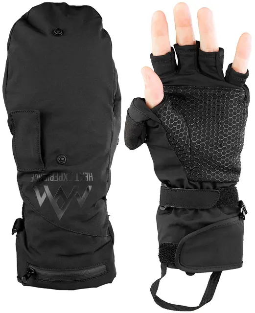 HeatX Heated Pullover Mittens XL Black 
