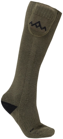 HeatX Heated Everyday Socks V2 Olive Green - No battery