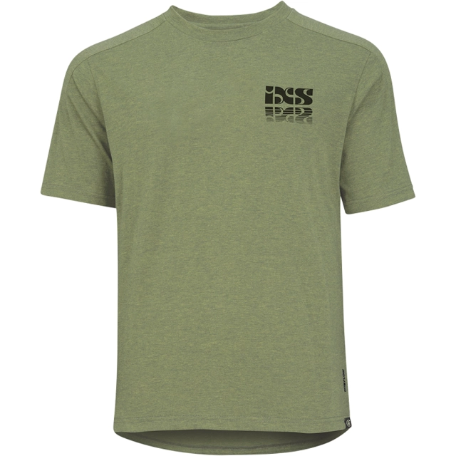 iXS Flow Kids Tech tee Mirror Olive- M 