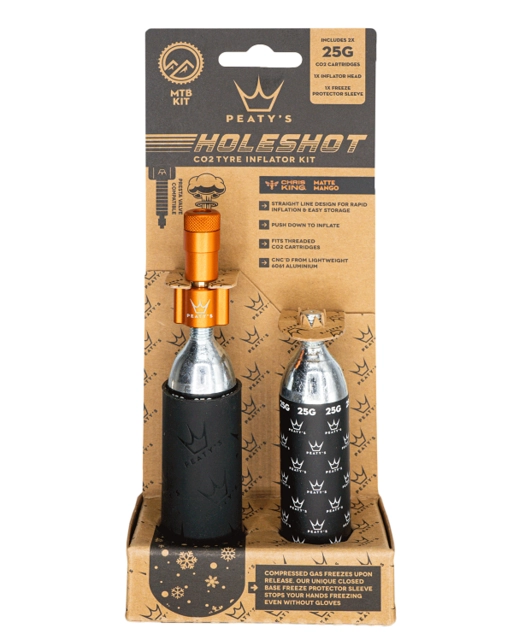 Peaty's Holeshot CO2 Tyre Inflator MTB (25g) - Mango 