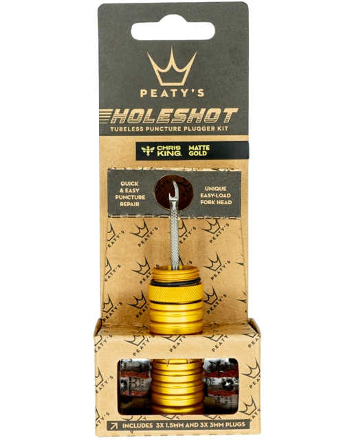 Peaty's Holeshot Tubeless Punc. Plug Kit Gold 