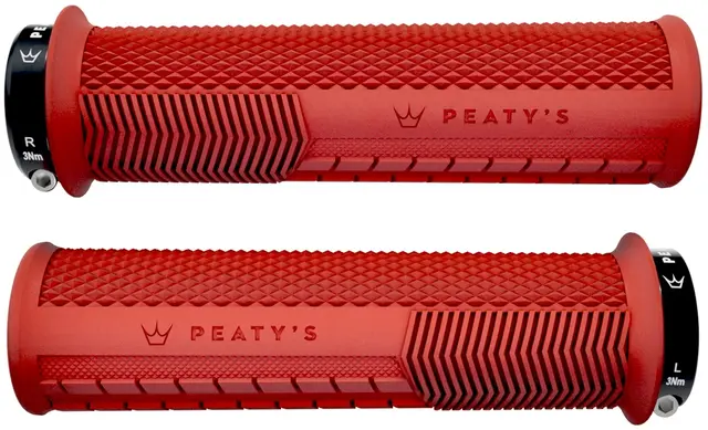 Peaty's Monarch Grip Knurl Thick - Red 