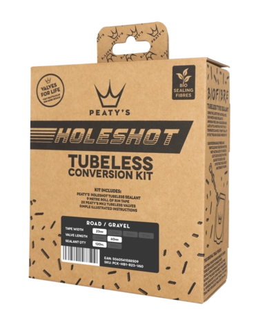 Peaty&#39;s Holeshot Tubeless Conversion Kit 23mm - Road &amp; Gravel