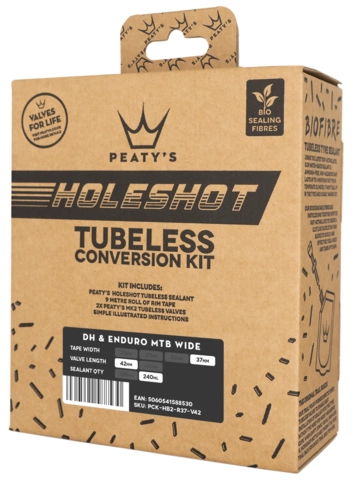 Peaty&#39;s Holeshot Tubeless Conversion Kit 37mm - Enduro / DH (Wide)