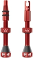 Peaty's Holeshot Fast Flow Valves 42mm Red - 1 pair