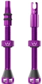 Peaty's Holeshot Fast Flow Valves 60mm Violet - 1 pair