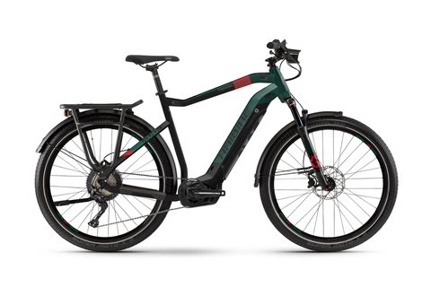 Haibike Sduro Trekking 8.0 He 27,5&quot;, sort/r&#248;d/gr&#248;nn, BCXI i500Wh