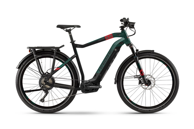 Haibike Sduro Trekking 8.0 He L 27,5", sort/rød/grønn, BCXI i500Wh 