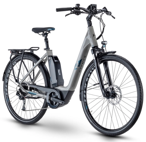 R Raymon CityRay E 3.0 mono 26"/28", grey/petrol, PW-TE 500Wh