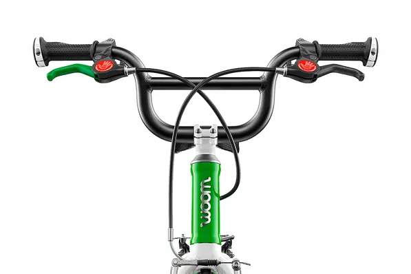 Woom 1+ balance bike Green 4,45kg, 3-4,5 years, 95-110cm 