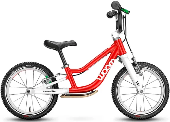 Woom 1+ balance bike Red 4,45kg, 3-4,5 years, 95-110cm 
