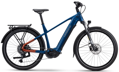 Haibike Trekking 4 herre 27.5&#39;&#39;,Blue/Orange,YS2S,720Wh