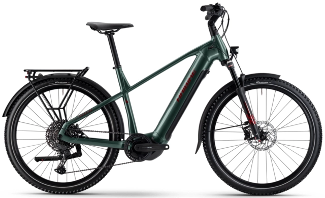 Haibike Trekking 5 herre S 27.5'',Olive/Red,YS2S,720Wh 