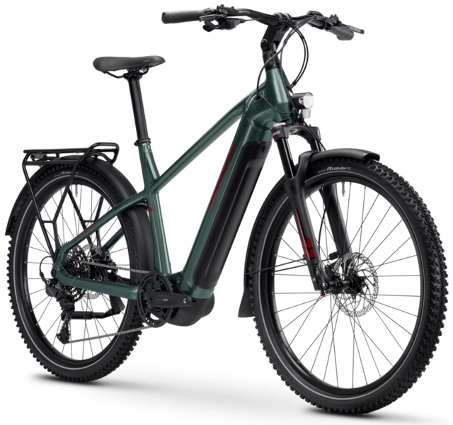 Haibike Trekking 5 herre S 27.5'',Olive/Red,YS2S,720Wh 