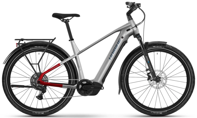 Haibike Trekking 7 herre S 27.5'',Grey/Red/Blue,BCXK,800Wh 