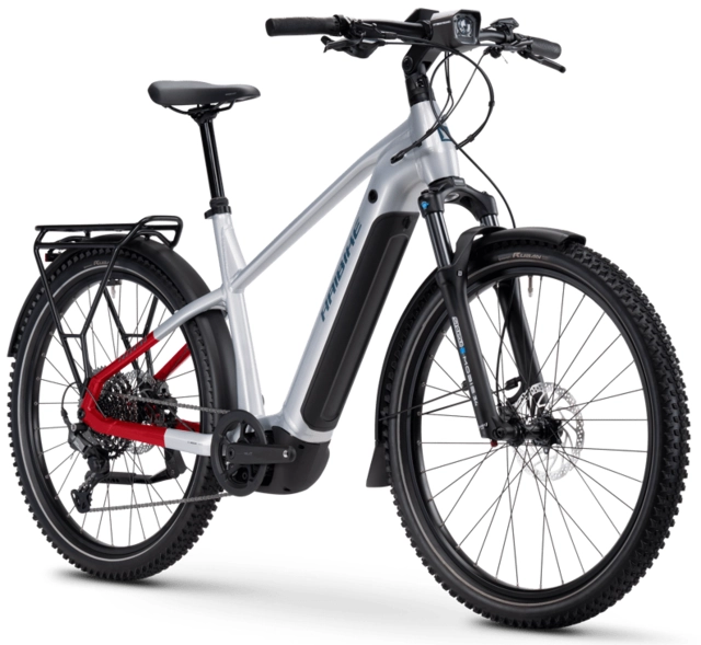 Haibike Trekking 7 herre S 27.5'',Grey/Red/Blue,BCXK,800Wh 