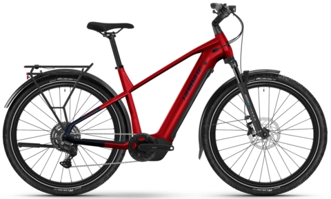 Haibike Trekking 7 herre 27.5&#39;&#39;,Red/Blue,BCXK,800Wh