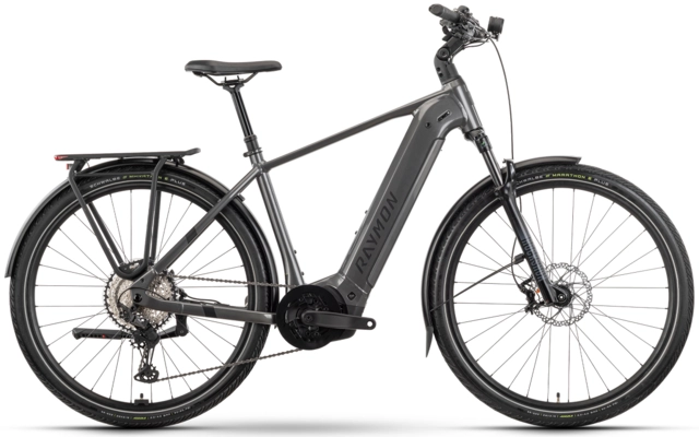 Raymon Tahona Ultra 800 herre S 29", metalgrey/blk/citron, BP-CX, 800Wh 