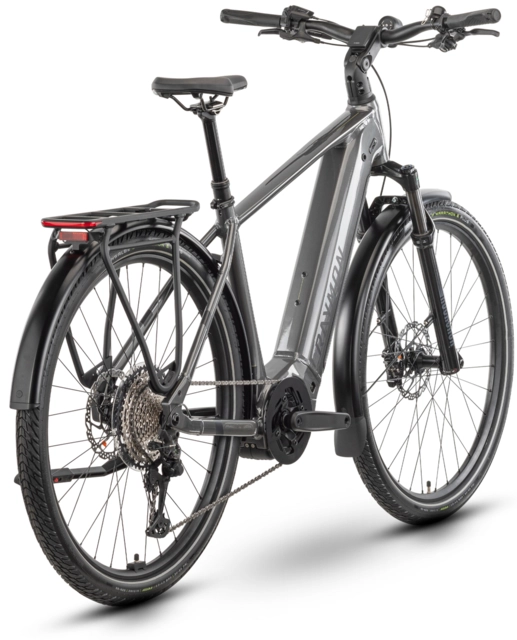 Raymon Tahona Ultra 800 herre S 29", metalgrey/blk/citron, BP-CX, 800Wh 