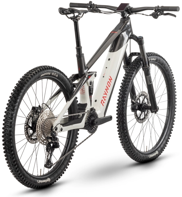 Raymon Tarok M 29"/27.5", white/crb/red, ZF-CX, 756Wh 