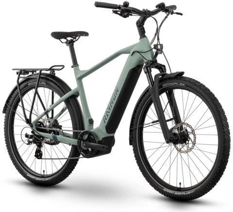 Raymon Tourray Select herre 27.5&quot;, mint/aqua/cotton, PW-S, 630Wh