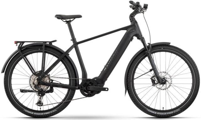 Raymon Tourray Ultimate 800 herre M 27.5", black/chrome/bronze, PW-X3, 800Wh 