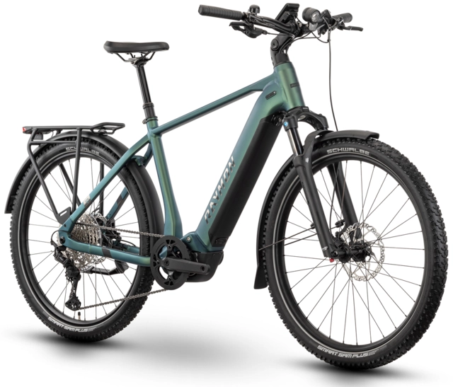 Raymon Tourray Ultra 800 herre S 27.5", sunlight/chrome, PW-X3, 800Wh 