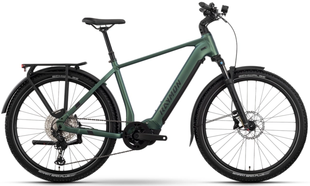Raymon Tourray Ultra 800 herre S 27.5", sunlight/chrome, PW-X3, 800Wh 