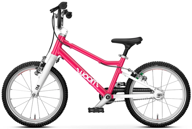 Woom Go 3 Automagic 16" Hot Pink 6,1kg, 4-6 år, 105-120cm 