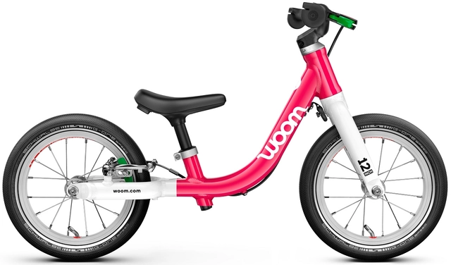 Woom Go 1 12" Hot Pink 3,2kg, 1,5-3,5 år, 82-100cm 